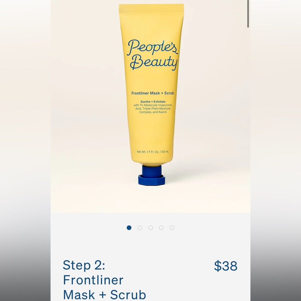 People’s beauty mask + scrub